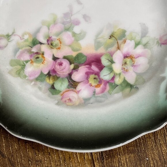 Three Crowns Germany Hand-Painted Vintage Decorative Plate 6-1/4" - Picture 2 of 6